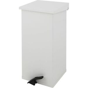 kaiserkraft Colector de residuos con pedal, capacidad 55 l, A x H x P 300 x 600 x 300 mm, blanco