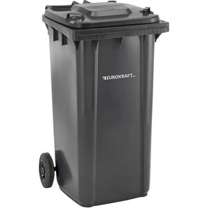 eurokraft pro Contenedor de basura de plástico DIN EN 840, capacidad 240 l, A x H x P 580 x 1100 x 740 mm, antracita, a partir de 5 unid.