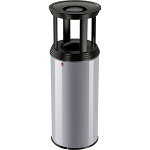 Hailo Cenicero combinado de seguridad ProfiLine Safe Plus XL, capacidad 45 l, H x Ø 920 x 330 mm, plateado