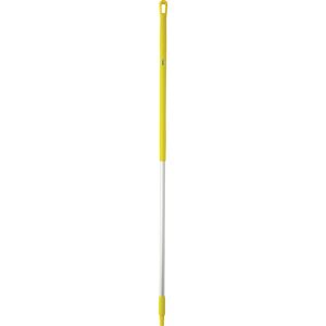 Vikan Palo de aluminio, ergonómico, Ø 31 mm, longitud 1510 mm, UE 10 unid., amarillo