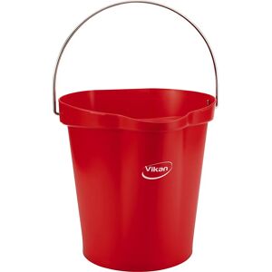 Vikan Cubo, apto para alimentos, capacidad 12 l, UE 6 unid., rojo