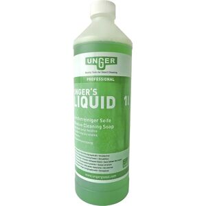 Unger Líquido de limpieza concentrado para ventanas y cristales, 1 l, mezcla 1:100, verde, a partir de 10 l