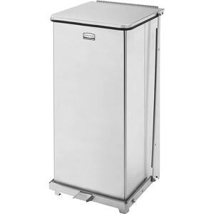 Rubbermaid Cubo de basura con pedal Defenders®, capacidad 49 l, acero inoxidable