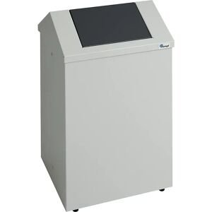 kaiserkraft Caja para lana de limpieza/colector universal, capacidad 45 l, gris luminoso / gris antracita