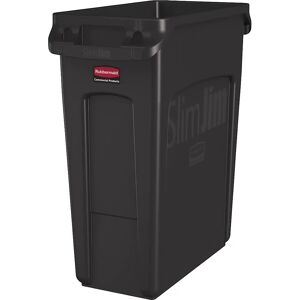 Rubbermaid Recipiente para separar materiales/cubo de basura SLIM JIM®, capacidad 60 l, con conductos de ventilación, marrón, a partir de 3 unid.