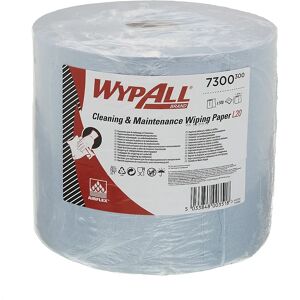 Kimberly-Clark Paños de limpieza WypAll®, rollo grande 7300, 500 paños de 380 x 235 mm, 2 capas, azul