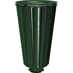 PROCITY Papelera LOFOTEN, capacidad 80 l, con cubo interior, verde