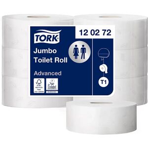 TORK Papel higiénico Jumbo, rollo industrial, tissue Advanced, de 2 capas, blanco, UE 6 rollos, a partir de 21 UE