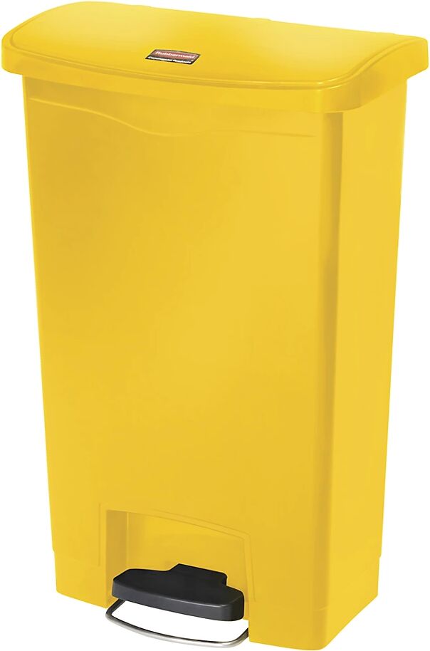 Rubbermaid Colector de residuos con pedal SLIM JIM®, capacidad 50 l, A x H x P 456 x 719 x 292 mm, amarillo