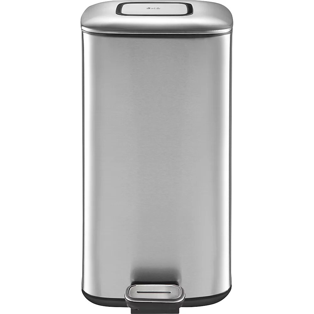 EKO Colector de residuos con pedal y filtro de carbón, capacidad 20 l, H x A x P 531 x 270 x 355 mm, acero inoxidable