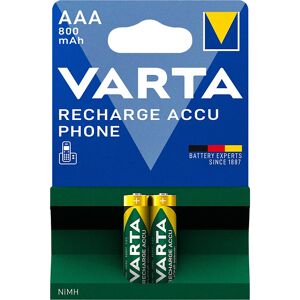 Varta Batería de teléfono, recargable, AAA, 800 mAh, UE 2 unid., a partir de 10 UE