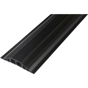 kaiserkraft Canal para cable de PVC, L x A x H 1500 x 200 x 35 mm, negro