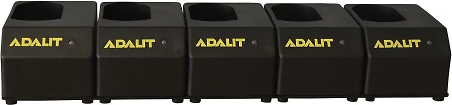 kaiserkraft Cargador para lámparas de mano ADALIT®, para pilas recargables de iones de litio, para 5 lámparas LED de seguridad