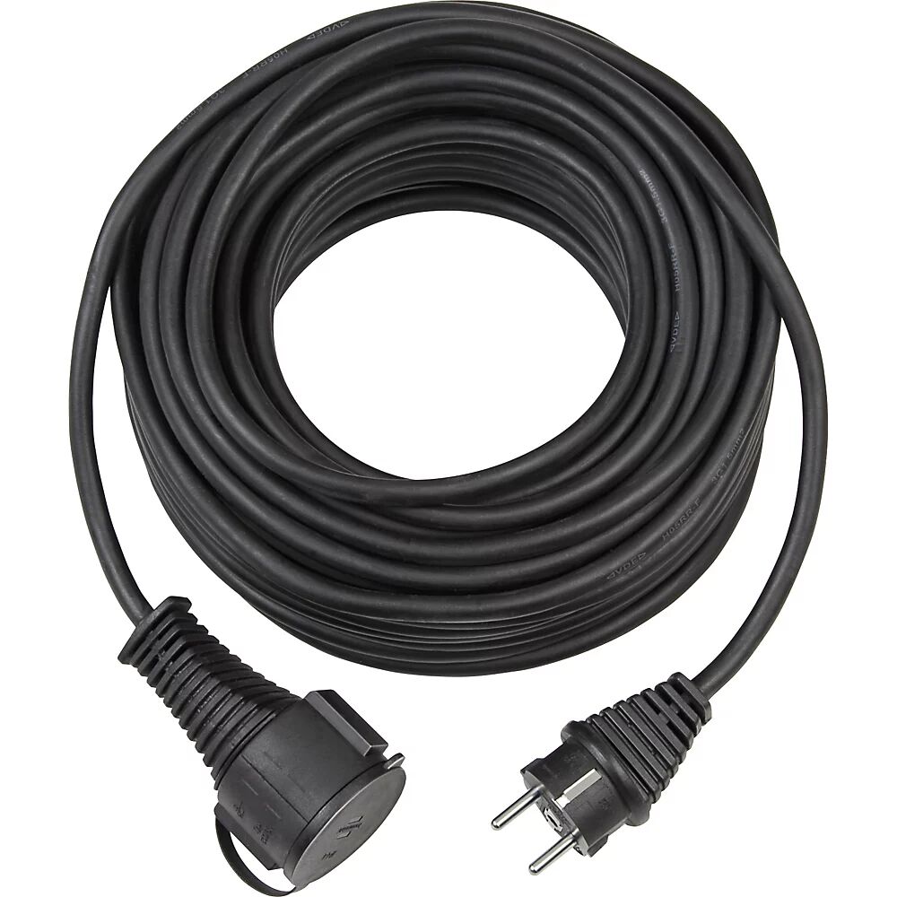 Brennenstuhl Cable alargador BREMAXX® IP44, negro, longitud 10 m