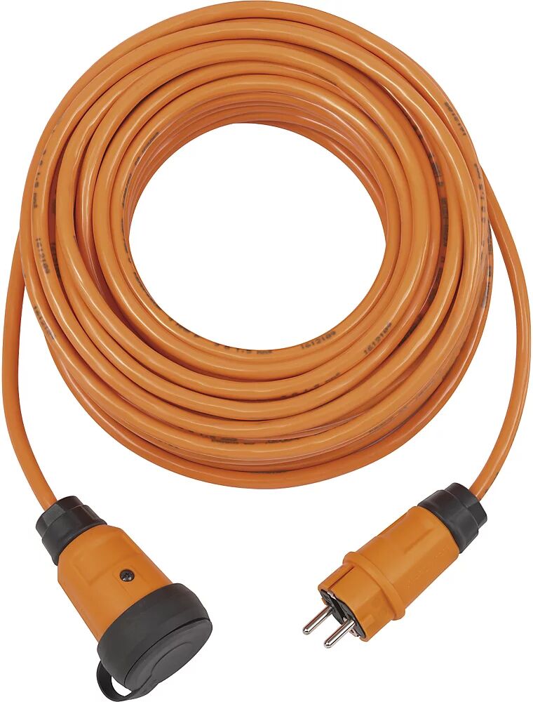 Brennenstuhl Cable alargador para exteriores professionalLINE BREMAXX-PUR IP44, naranja, longitud 25 m