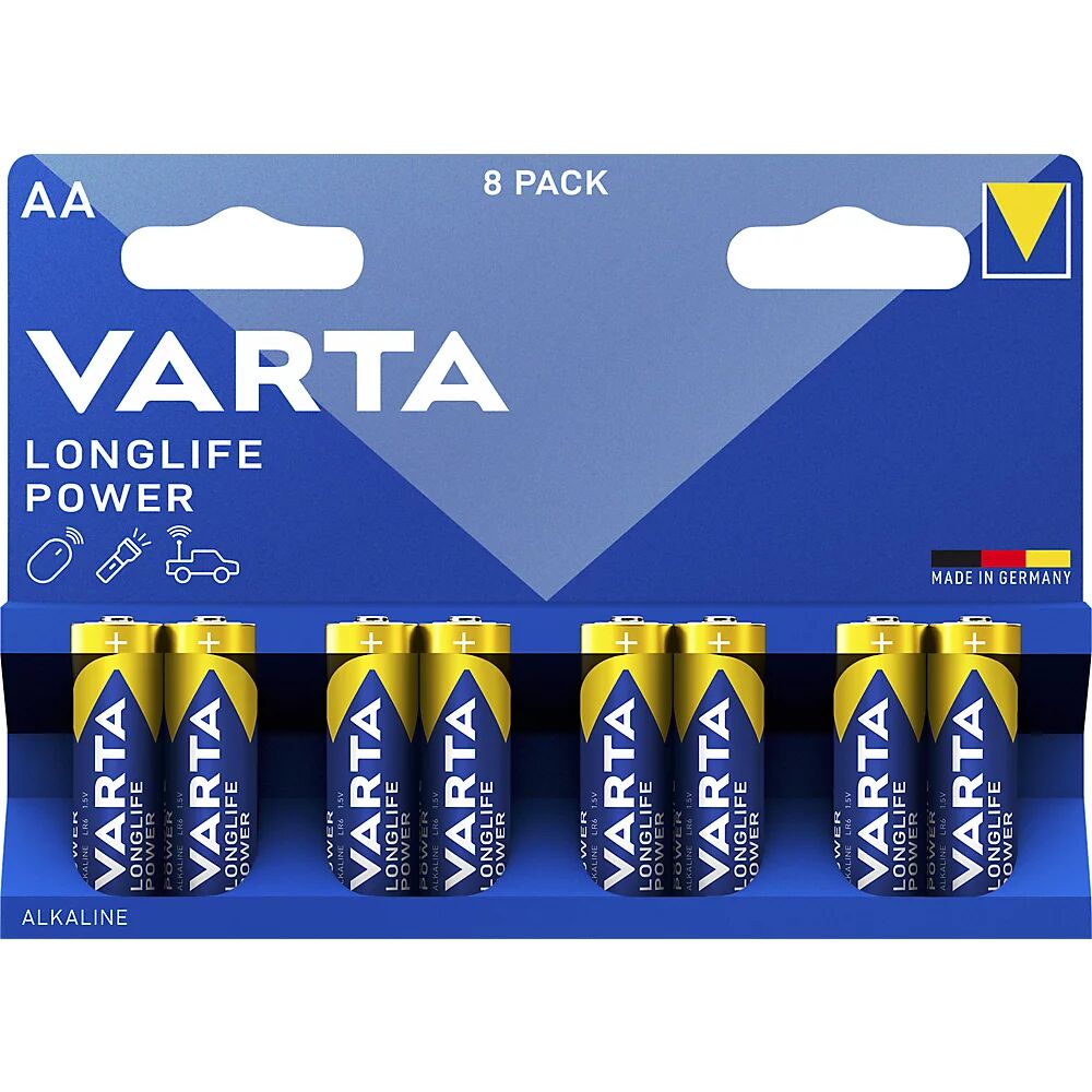 Varta Batería LONGLIFE Power, AA, UE 8 unid., a partir de 10 UE