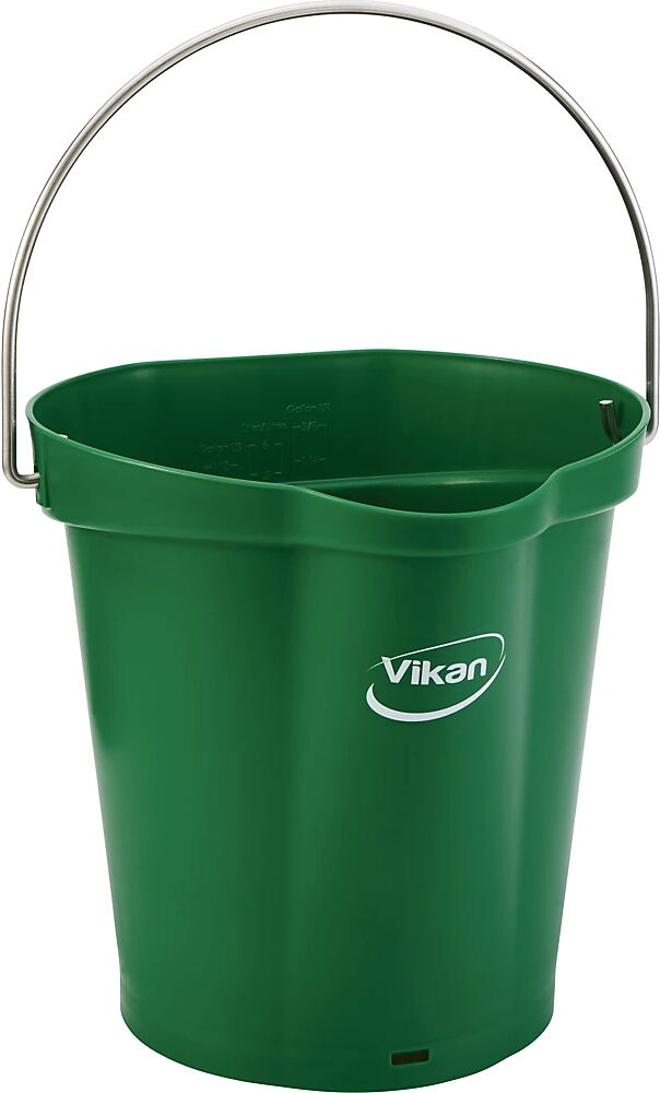 Vikan Cubo, apto para alimentos, capacidad 6 l, UE 5 unid., verde