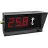 kaiserkraft Pantalla industrial LED NDI 100/3, H x A x P 220 x 513 x 210 mm, 3 cifras, en negro