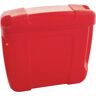 kaiserkraft Caja de PE para documentos, para interiores y exteriores, roja
