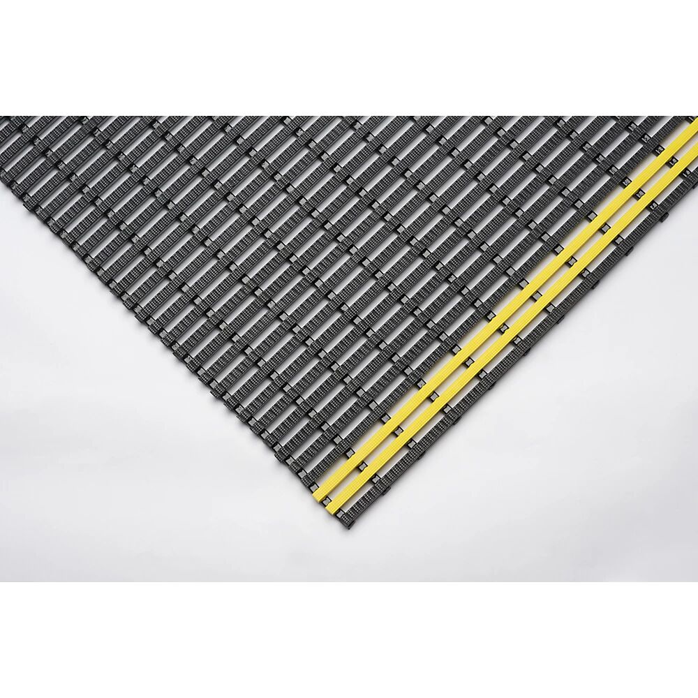kaiserkraft Estera industrial, antideslizante, por m lineal, negro-amarillo, anchura 800 mm