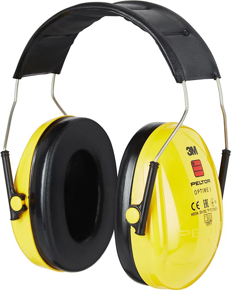 3M Auriculares de protección H510A PELTOR™ OPTIME™ I, SNR 27 dB, amarillo