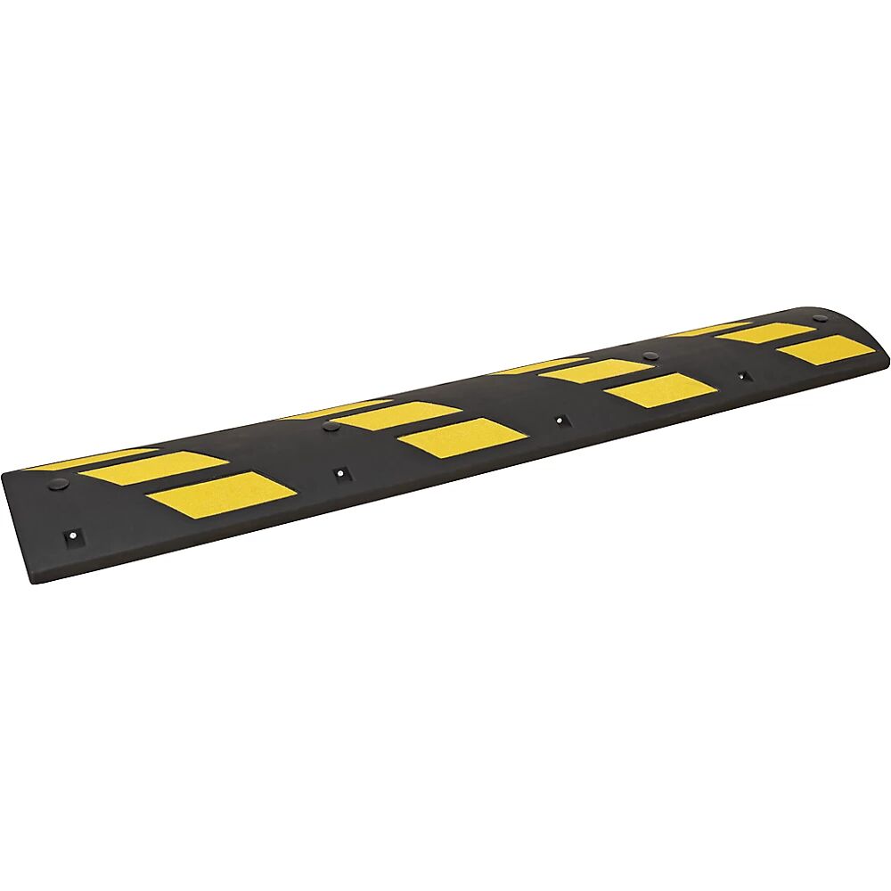 kaiserkraft Resalto para pavimento, amarillo y negro, para velocidad máx. recomendada de 10 km/h