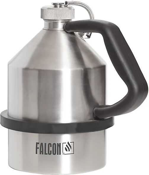 Falcon Recipiente de seguridad para almacén y transporte con caperuza roscada, acero inoxidable, capacidad 2 l