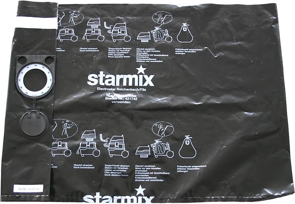 starmix Bolsa especial de vaciado de PE, para aspiradoras industriales de seguridad, UE 10 unid.