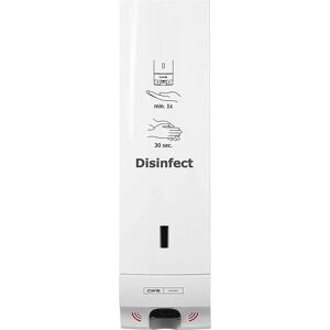 CWS Dispensador de desinfectante ParadiseLine Disinfect Non Touch, capacidad de 0,5 l, con indicador de nivel de llenado y cerradura de cilindro, sin goteo