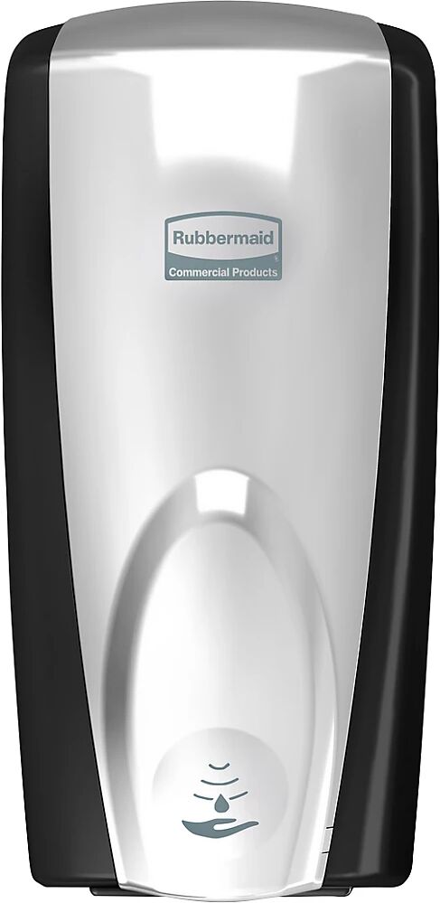 Rubbermaid Dispensador de jabón/desinfectante NO-TOUCH, cantidad de llenado 1,1 l, plástico, negro-cromo