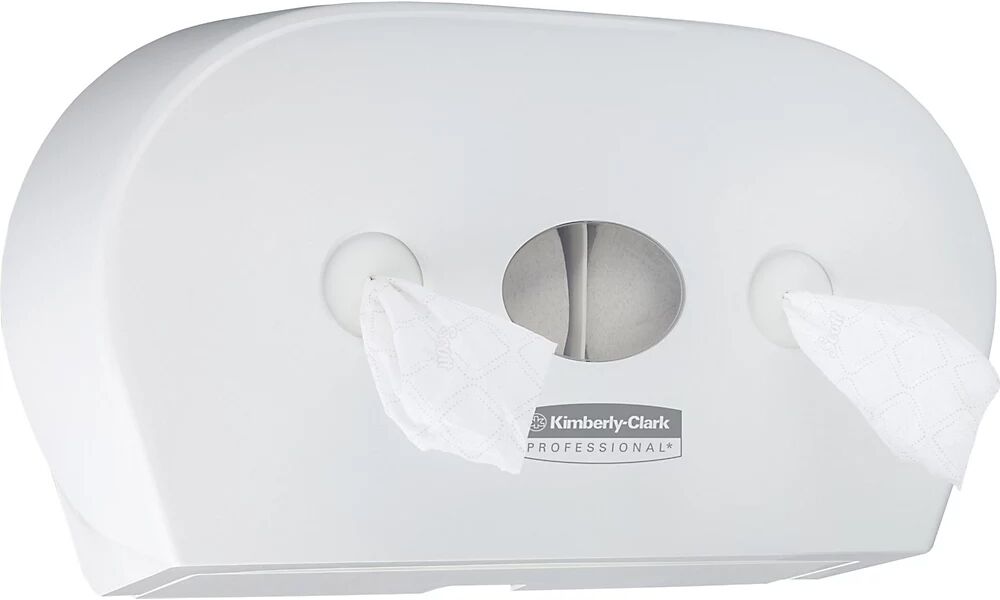 Kimberly-Clark Minidispensador de papel higiénico Scott® Control™ 7186, dispensación centralizada, plástico blanco