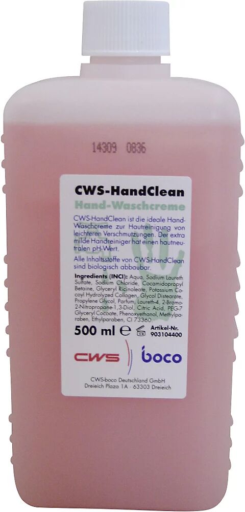 CWS Jabón de manos en crema IVRAXO® SOFT V, UE 12 botes de 0,5 l, biodegradable