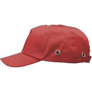 Voss Gorra antigolpes, tapizado de tela, rojo