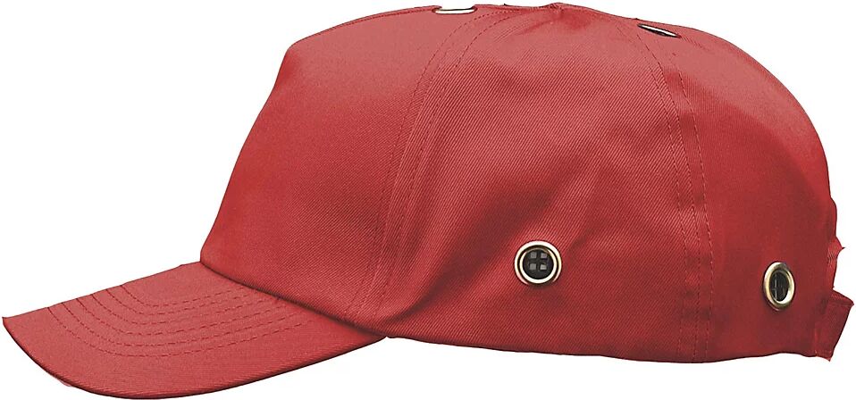 Voss Gorra antigolpes, tapizado de tela, rojo