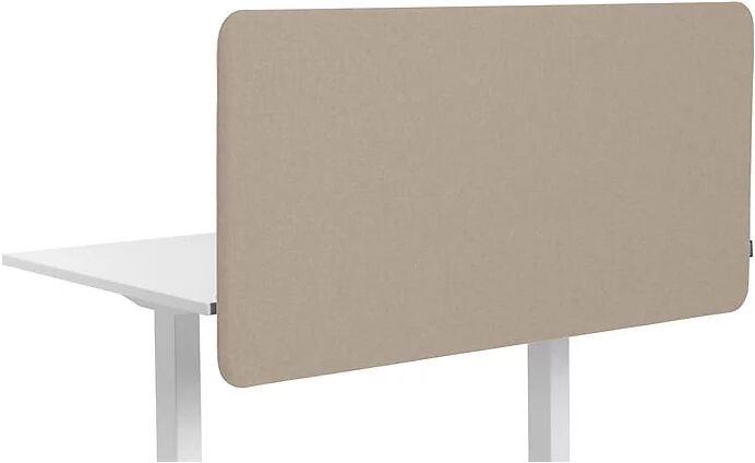 kaiserkraft Pared separadora acústica para mesa Softline Salsa, suspendida hacia abajo, H x A 650 x 1000 mm, textil, beige