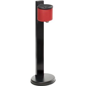 kaiserkraft Cenicero de pie de seguridad, 2,25 l, Ø 150 mm, rojo, chapa de acero