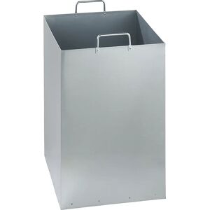 VAR Cubo interior galvanizado, para cenicero de 330 x 330 mm, rectangular