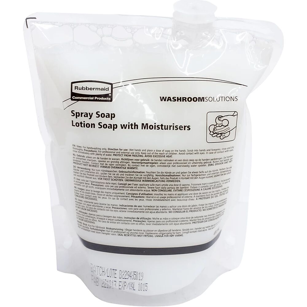 Rubbermaid Loción de jabón líquido, UE 12 bolsas de 400 ml, hidratante