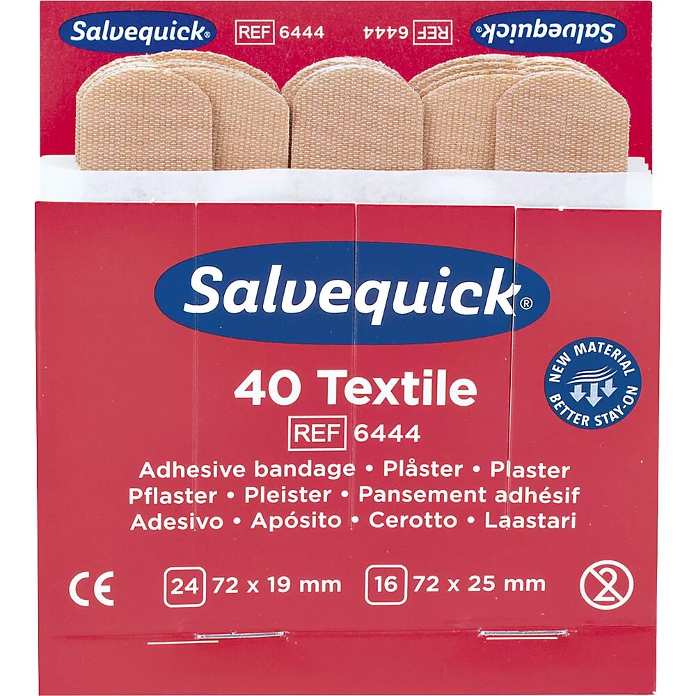 kaiserkraft Relleno para SALVEQUICK, 6 UE de piezas apósitos elásticos, cada una 40 unid., UE de 6 unid.