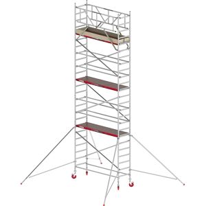 Altrex Andamio rodante RS TOWER 41 estrecho, plataforma de madera, longitud 2,45 m, altura de trabajo 8,20 m