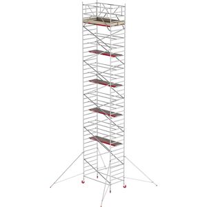 Altrex Andamio rodante RS TOWER 42 ancho, plataforma de madera, longitud 2,45 m, altura de trabajo 13,20 m