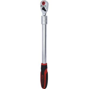 KS Tools Trinquete reversible telescópico MONSTER de 1/2'', 100 dientes, rojo / negro