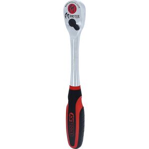 KS Tools Trinquete reversible MONSTER de 1/2'', 100 dientes, rojo / negro