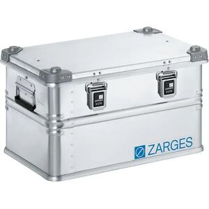 ZARGES Caja de transporte de aluminio, capacidad 60 l, L x A x H interiores 550 x 350 x 310 mm, modelo robusto