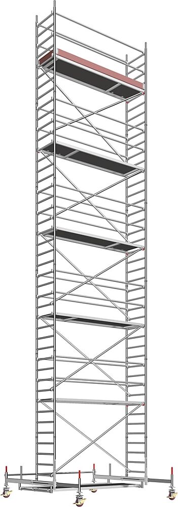 Layher Andamio rodante universal, modelo estándar, altura de andamio 11,61 m