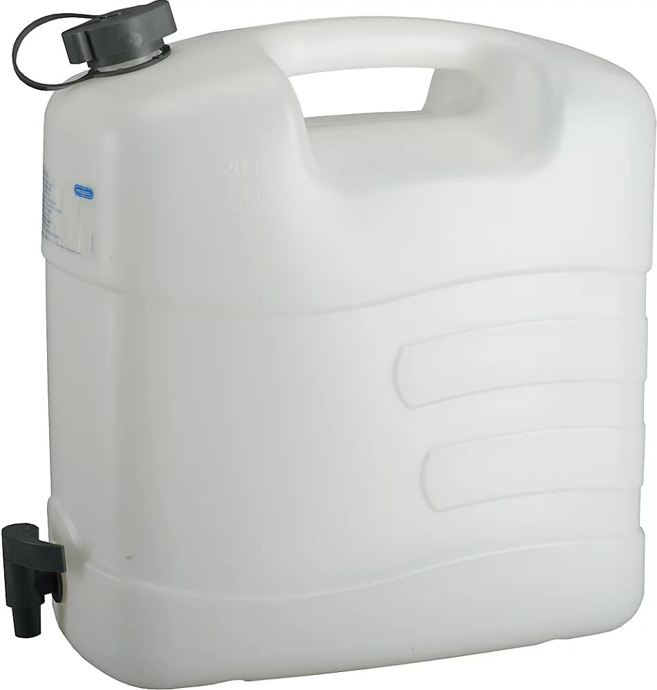 PRESSOL Bidón de agua con grifo de descarga, 20 litros, UE 5 unid., L x A x H 416 x 203 x 408 mm, a partir de 5 UE