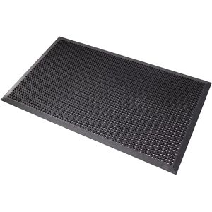 NOTRAX Estera contra la suciedad, adecuada para sillas de ruedas, negro, L x A 900 x 700 mm