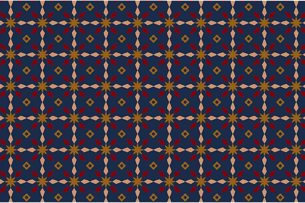 NOTRAX Estera contra la suciedad, Déco Design™, L x A 1800 x 1200 mm, azul y rojo