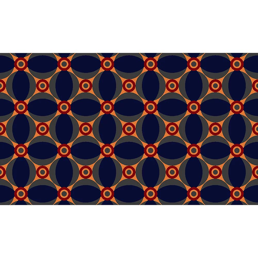 NOTRAX Estera contra la suciedad, Déco Design™, L x A 1500 x 900 mm, azul y naranja
