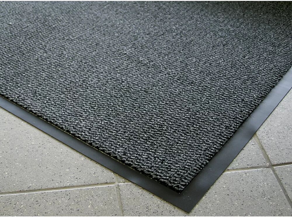 COBA Estera contra la suciedad para interiores, pelo de polipropileno, L x A 1500 x 900 mm, negro / metálico